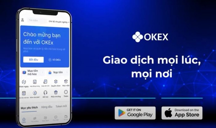 ung dung giao dich okex